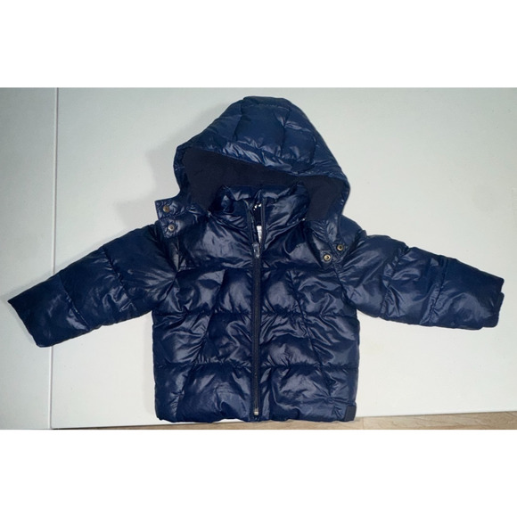 Baby GAP Boys 3 Primaloft Puffer Jacket School Outdoor Cool Weather Warm Travel - Picture 2 of 10